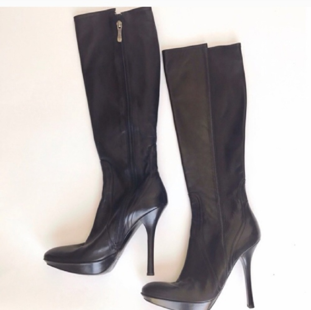GIANMARCO LORENZI ITALIAN HEELED BOOTS SZ 8